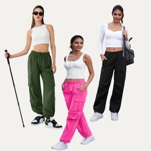 3 pair of cargo wind pants